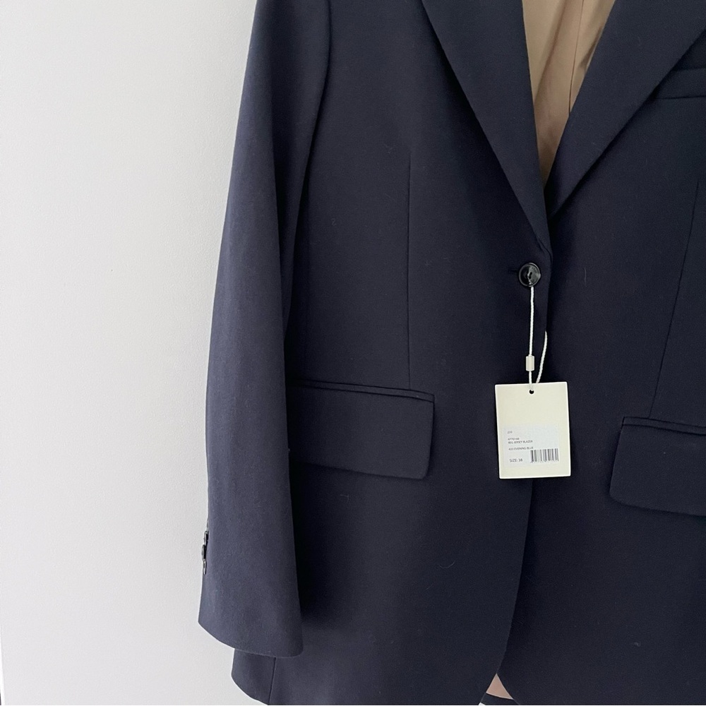 Gant Navy Blue Regular Fit Jersey Blazer Tailored NWT 8 - Picture 3 of 10